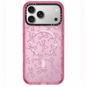 CASETiFY Apple iPhone 17 Pro Max Impact Case - BOWS - Pink MagSafe NEW Open Box